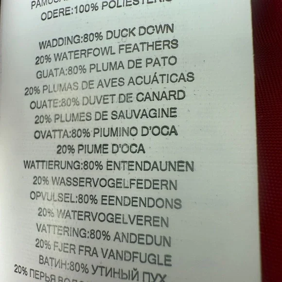 Michael Kors Red Ruffle Down Jacket EUC Size Small Pockets Holiday Christmas - Picture 11 of 16
